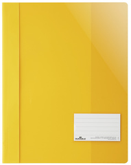 DURABLE Chemise à lamelle extra large, A4+, PVC, jaune