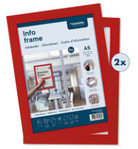 EUROPEL Cadre magnétique INFO FRAME, A5, rouge