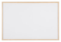 Bi-Office Tableau blanc, cadre en bois, (L)900 x (H)600 mm