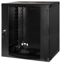 LogiLink Ersatztür für 19" Wandverteiler, 9 HE, schwarz