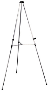 nobo Présentoir téléscopique pour tableau, aluminium blanc