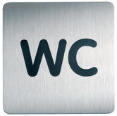 DURABLE Pictogramme PICTO "WC", carré, en acier