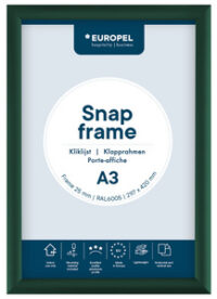 EUROPEL Cadre porte-affiche premium, A4, 25 mm, vert