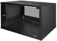 LogiLink Coffret mural 19" ECO, 6 U, assemblé, noir