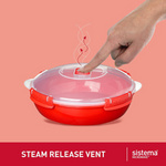 Sistema Boîte pour micro-ondes MICROWAVE, 1,29 l, rouge – Image 3