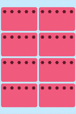 HERMA étiquettes pour surgelés, 26 x 40 mm, rouge fluo