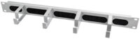 LogiLink Panneau guide-câble 19", 1 U, 4 étriers guide-câble