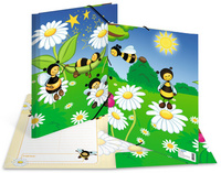 HERMA Chemise à élastiques animaux "Prairie mellifère", A4