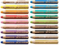 STABILO Crayon multi-talents woody 3 en 1, rond, violet