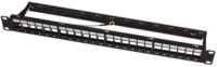 LogiLink Panneau de brassage Keystone 19", 24 ports, blindé