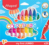 Maped my first Feutre COLOR'PEPS JUMBO, étui en carton de 24