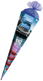 ROTH Schultüte "Polizei 110", eckig, 850 mm