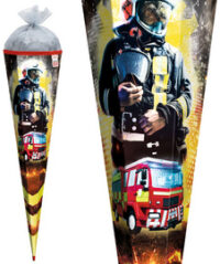 ROTH Schultüte "Feuerwehrmann", eckig, 850 mm, mit Effekt