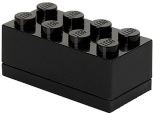 LEGO Boîte à snack MINI BOX 8, 110 ml, noir
