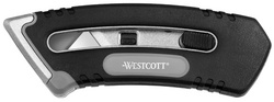 WESTCOTT Couteau universel, rétractable, boîtier aluminium – Image 2