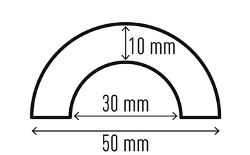 DURABLE Profilé de protection pour tubes P30, longueur: 1 m – Image 2