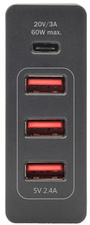 DIGITUS Adaptateur de charge universel USB, 4 ports, noir – Image 4