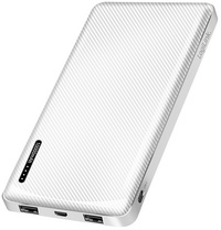 LogiLink Powerbank, 10.000 mAh, 2 USB-A, blanc