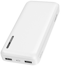 LogiLink Powerbank 20.000 mAh, 2x USB-A, 1x USB-C, weiß