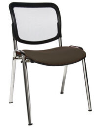 Topstar Chaise de bureau "Net Point Visit chrom", marron