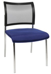 Topstar Chaise de bureau "filet Visit 10", bleu