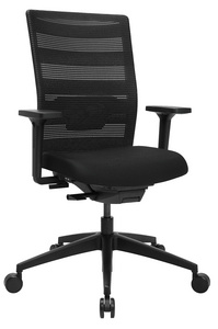 Topstar Chaise de bureau pivotante "Airwork", noir/noir