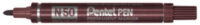 Pentel Marqueur permanent Pentel PEN N50, marron