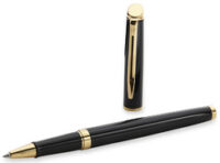 WATERMAN Stylo roller Hémisphère, vernis G.C., noir