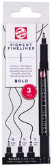 ROYAL TALENS Feutre Pigment Fineliner Bold, set de 3, noir