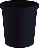 helit Corbeille à papier "the green german", 18 L, noir