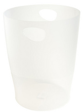 EXACOMPTA Corbeille à papier ECOBIN, 15 litres, givrés