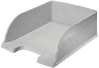 LEITZ Corbeille à courrier Plus Jumbo, A4, polystyrène, gris