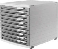 HAN Module de classement CONTUR,10 tiroirs, gris clair/foncé