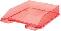 HAN Corbeille à courrier KLASSIK TRANSPARENT, A4, rouge