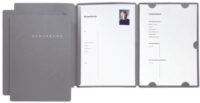 PAGNA Bewerbungsmappe "Select", DIN A4, aus Karton, grau
