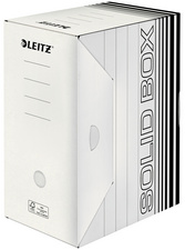 LEITZ Boîte à archives Solid, (L)150 mm, blanc/noir,