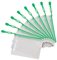 djois by tarifold Pochette à zip ZIPPER, A6, PVC, vert