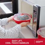 Sistema Boîte pour micro-ondes MICROWAVE, 1,29 l, rouge – Image 4