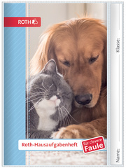 ROTH Hausaufgabenheft Tiere für clevere Faule "Hund & Katze