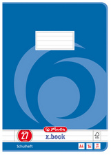 herlitz Cahier x.book, A4, linéature 27 / ligné