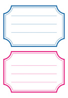 HERMA étiquettes pour livres, 78 x 53 mm, marge bleu / rouge