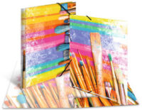 HERMA Chemise à élastiques "Pinceaux", carton, A4