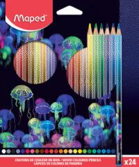 Maped Crayon de couleur DEEPSEA PARADISE, étui carton de 24