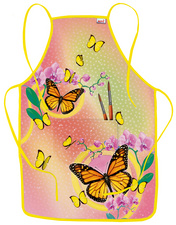 ROTH Tablier de peinture "Papillon", poche frontale