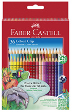 FABER-CASTELL Crayons de couleur Colour GRIP, étui de 36