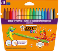 BIC KIDS Feutre Kid Couleur medium, étui en carton de 18