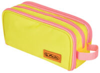 herlitz Trousse à deux compartiments université, jaune/rose