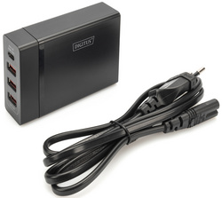 DIGITUS Adaptateur de charge universel USB, 4 ports, noir – Image 3