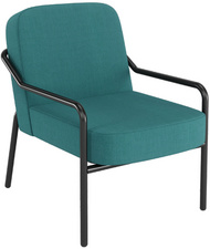 PAPERFLOW Fauteuil visiteur MEDSO RUND M, tissu, bleu