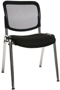 Topstar Chaise de bureau "Net Point Visit chrom", noir